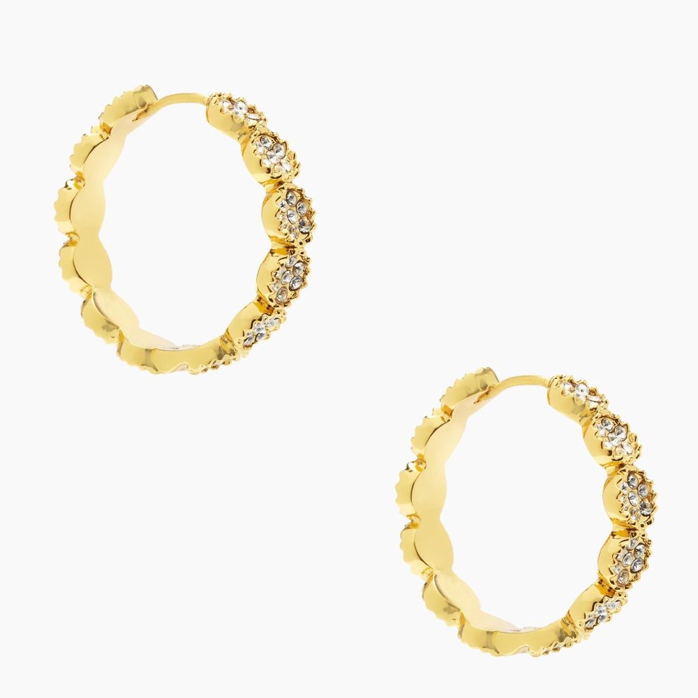 NEW Kate Spade Gatsby Dot Hoops